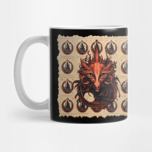 Red Dragon Blotter Mug